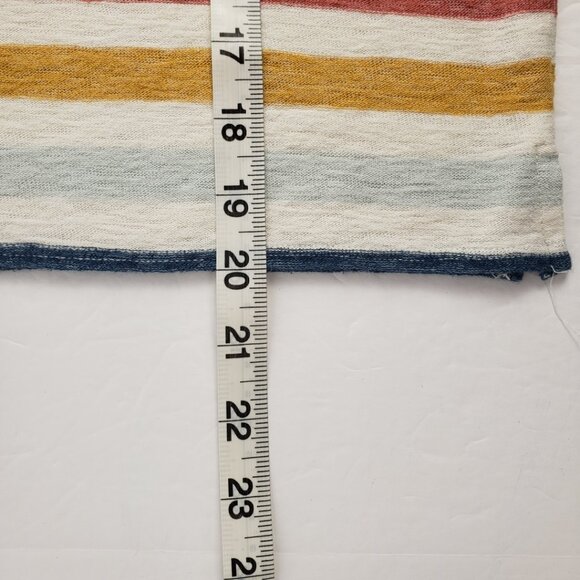 Madewell XXS Multi Color Stripes Womens Vneck T-Shirt Fall Spring Cotton - Picture 12 of 12